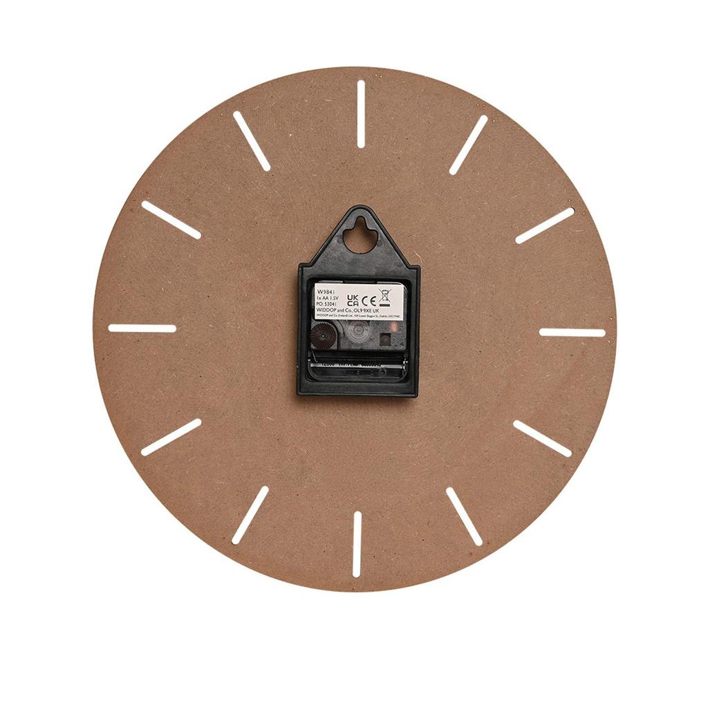 Interval Wooden Wall Clock - 30cm