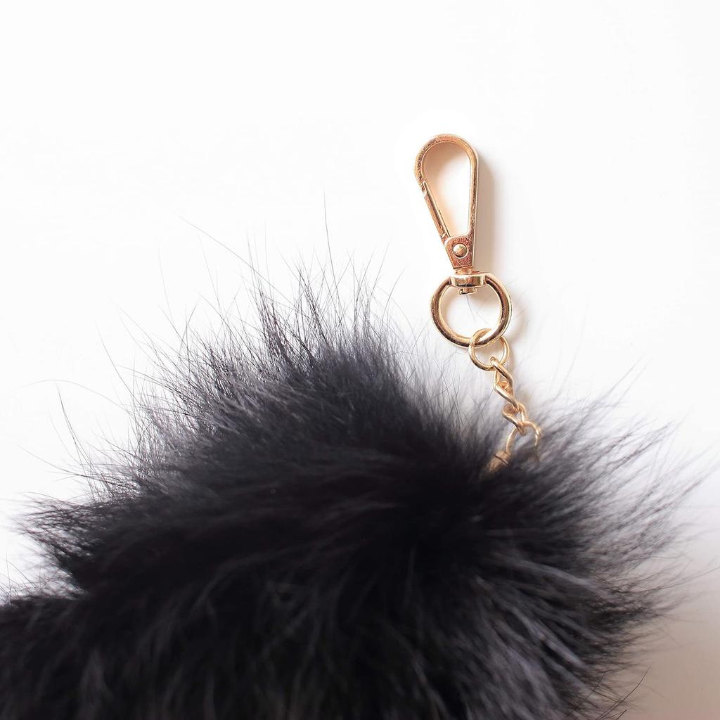 Plush Tail Keychain Role Play Toy Costume Keychain