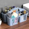 Yousheng Bathroom Storage Basket Divided Grid Design Large Capacity PP Plastic Portable Hollow Home Organizer