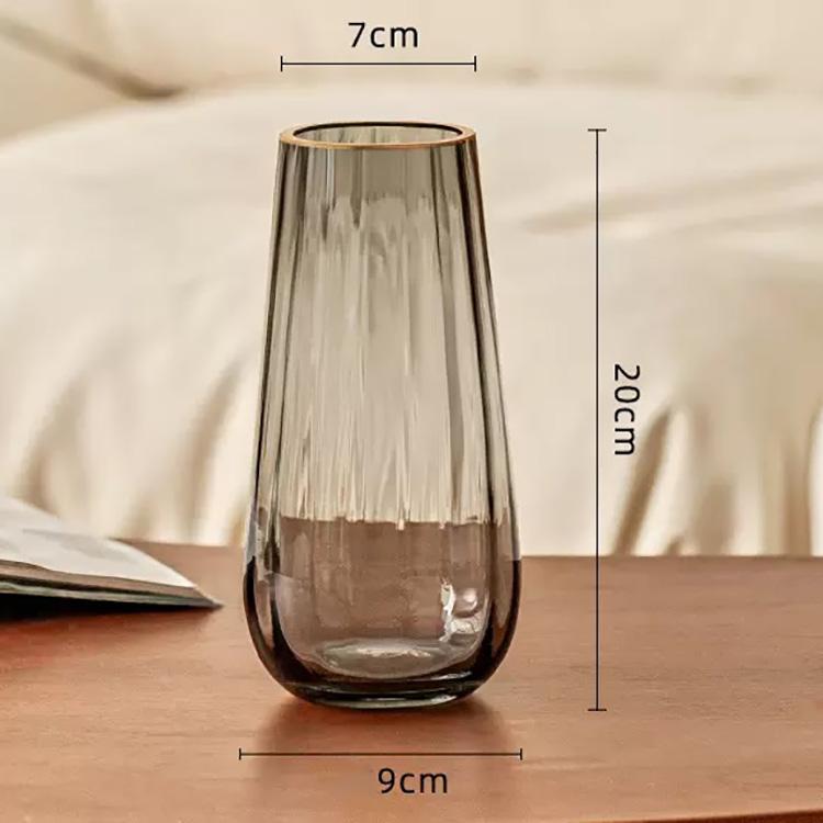 Ваза Стеклянная ваза Украшение дома Украшения Цветочная композиция Ваза для цветов