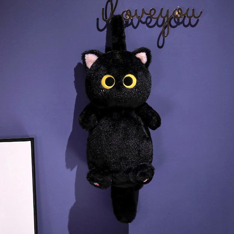 Cute Soft Plush Children's Shoulder Bag Cartoon Cat Baby Girls Round Bags Kids Handbags Coin Purse Diagonal Package