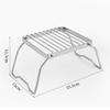Folding Campfire Grill Portable Stainless Steel Camping Grill Grate Gas Stove Stand Outdoor Wood Stove Stand