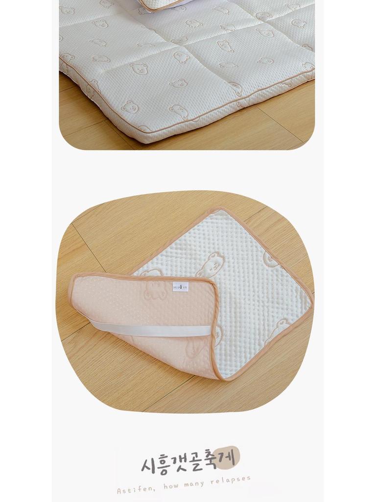 Cartoon Ice Silk Baby Cooling Pillow Towel