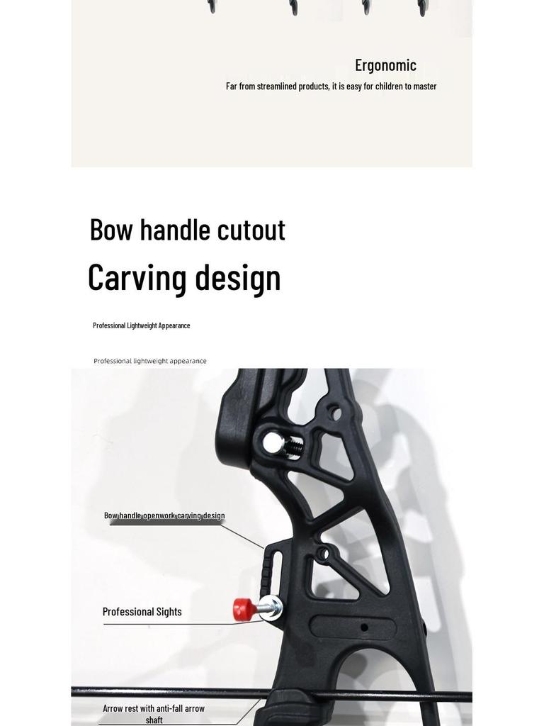 Kids' Recurve Bow and Arrow Set for Outdoor Archery and Sports