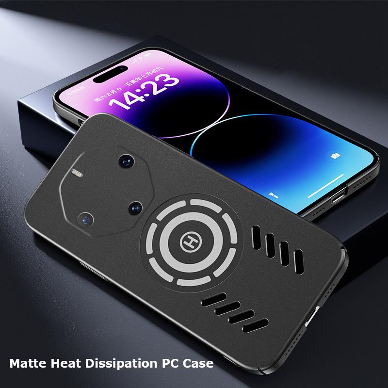 Для Huawei Mate 60 50 50E 40 40E 30 Pro Plus RS Ultimate Ice Магнитный Теплоотвод Матовый Чехол для ПК с защитой от отпечатков пальцев Воздухопроницаемый Охлаждающий Чехол
