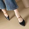 Темпераментные туфли на высоком каблуке знаменитости новая весна-осень 2025 года остроносые тонкий каблук цветные женские туфли с металлическим декором туфли с открытым верхом