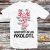 230 Gsm 100% Cotton Anatomy Of An Axolotl T Shirt Vintage Retro Cool Gift Mens Womens Unisex Cartoon Anime Top Tee B703