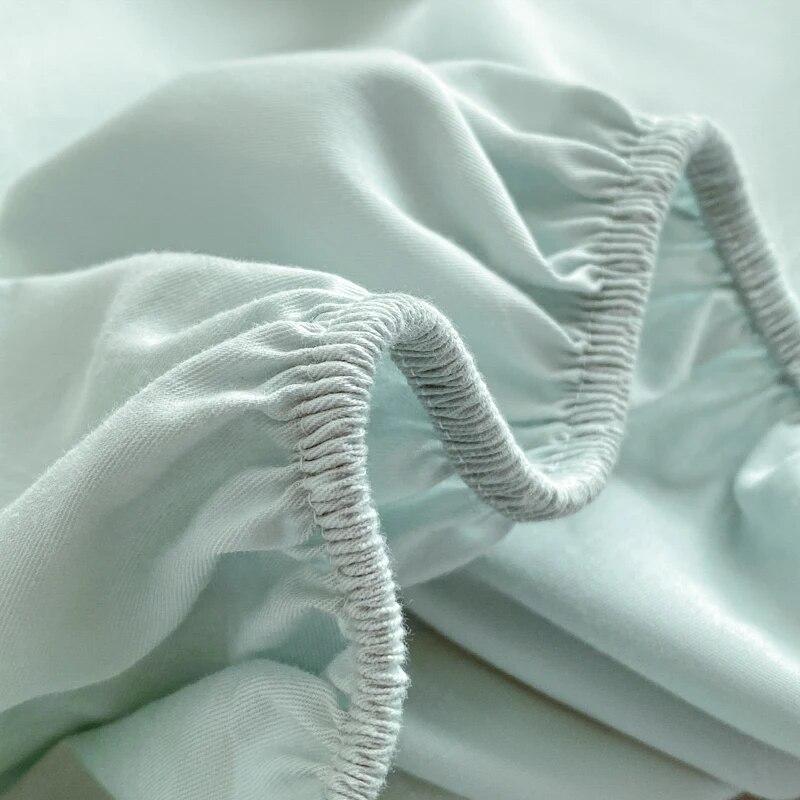 Встроенная простыня, роскошный наматрасник из египетского хлопка, вышитые покрывала, эластичное постельное белье, мягкая простыня без наволочки