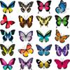 New 20PCS Butterfly Window Stickers Anti-Collision Window Clings Decals Reusable Glass Window Film Wall Stickers