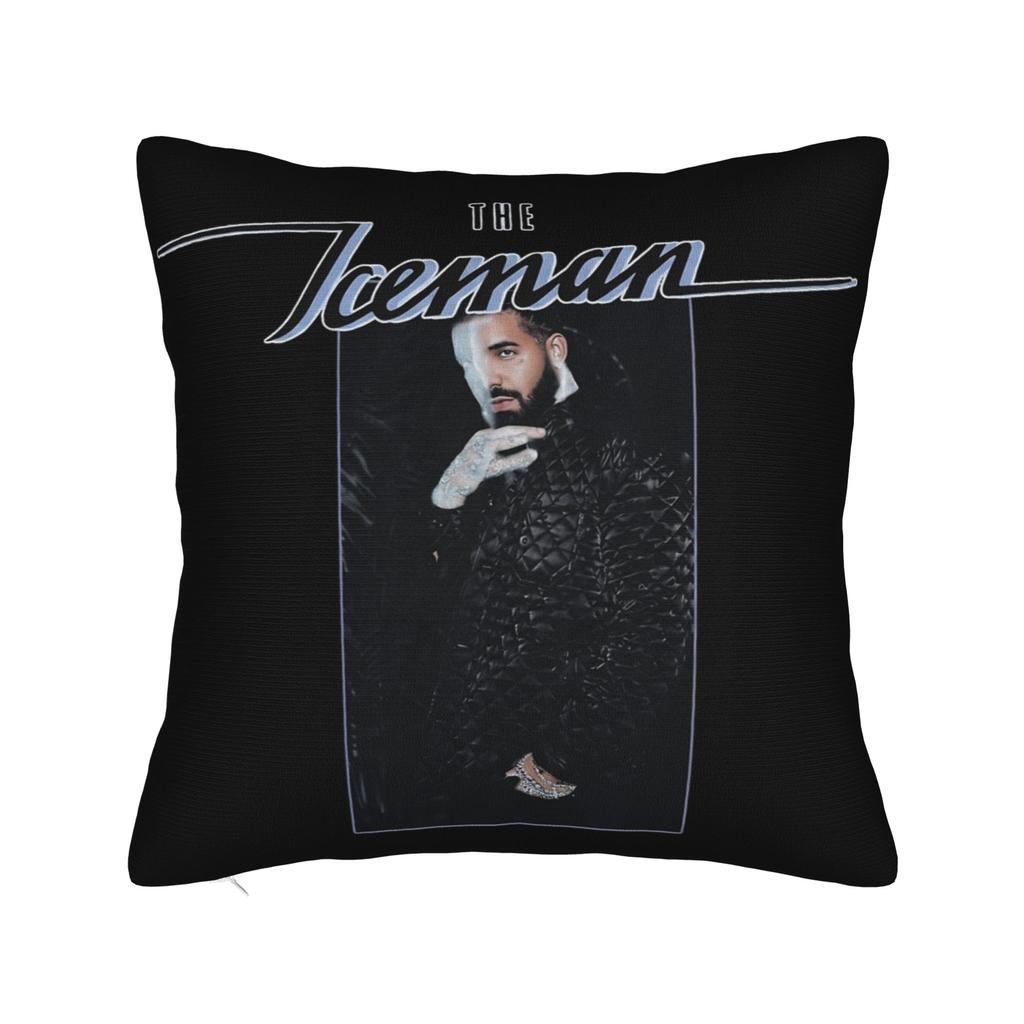 Drake Rapper Pillowcase Printing Polyester Cushion Cover Decorative Throw Pillow Case Cover Home Zippered 40X40Cm