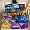 1 шт. Фланелевое одеяло с принтом игры Blox Fruits, Высококачественное, Удобное для всех сезонов, Декор для дома, Тепло и уют, Идеально для рождественских подарков 10