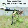 1pc Heavy-Duty Aluminum Weed Remover  - Ergonomic Grip, Easy To Use for Garden and Yard Weeding (Handle Not Included), Garden Weeding Tool