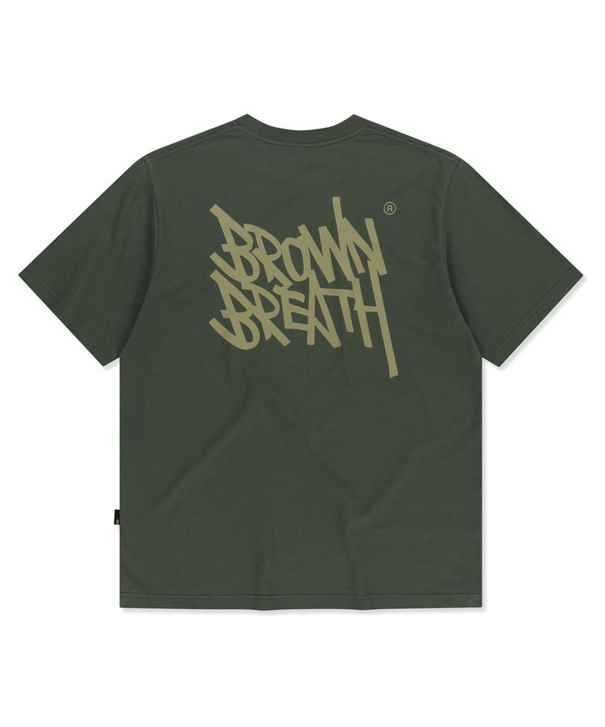 BROWNBREATH Tag Tee - Khaki