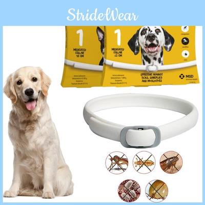 Регулируемый ошейник от блох и клещей для собак из материала TPR