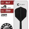 Target Japan BLACK MARQUE CREED Shunpei Kuroda Игрок 90% Вольфрам K-Flex 2BA Мягкий наконечник Набор дротиков 21,5 г 2BA МЯГКИЙ НАКОНЕЧНИК ДРОТИКИ K-Flex Форма №6 Оперения