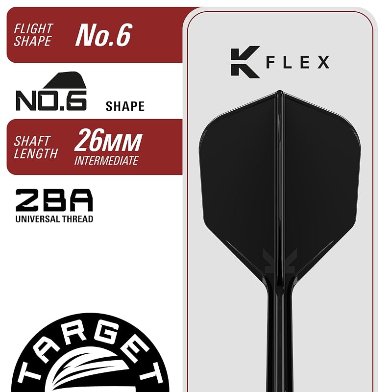 Target Japan BLACK MARQUE CREED Shunpei Kuroda Игрок 90% Вольфрам K-Flex 2BA Мягкий наконечник Набор дротиков 21,5 г 2BA МЯГКИЙ НАКОНЕЧНИК ДРОТИКИ K-Flex Форма №6 Оперения