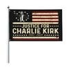 Флаг RIP Чарли Кирк Настоящий патриотический памятный флаг 3×5 футов Уличный двухсторонний баннер для декора сада, патио, балкона, забора