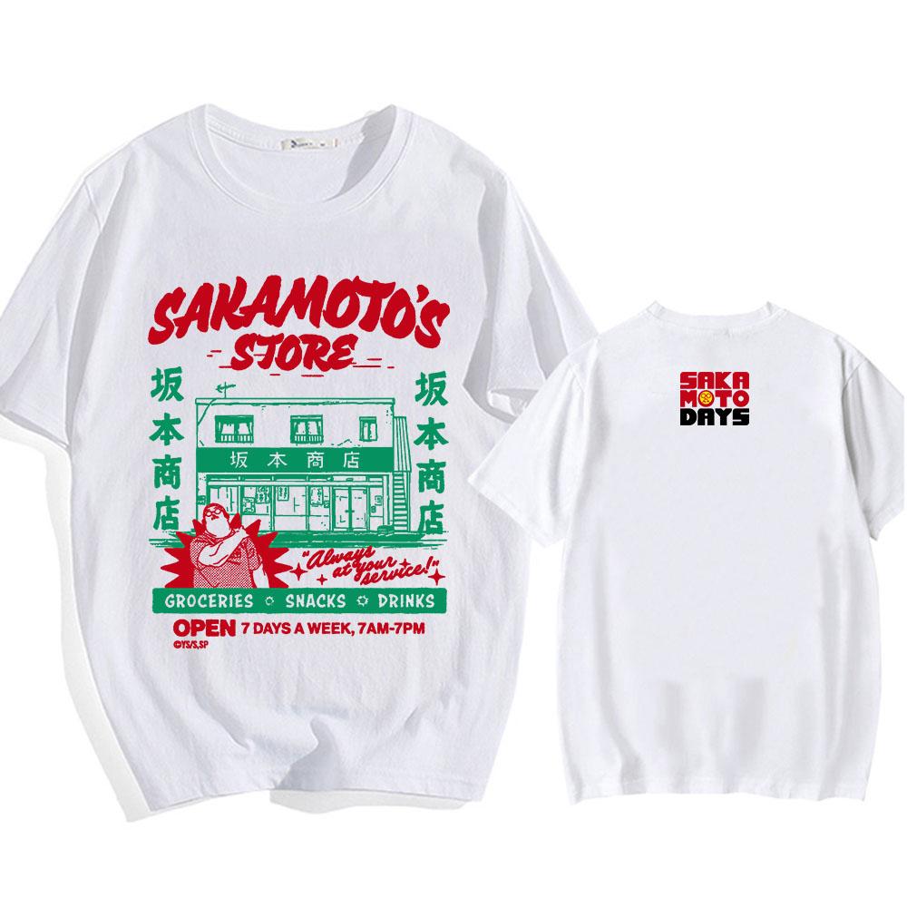 Sakamoto Days Manga Graphic Tshirts Short Sleeve Loose Cotton T-shirt Streetwear Unisex Casual O-neck Men/Women T Shirt Tops