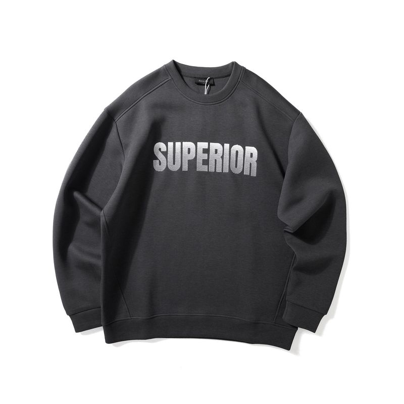 Round Neck Sweatshirt for Men, New Trendy Brand, Fashionable Letter Print, Versatile Pullover, Age-Reducing Campus Style, Loose Casual Top