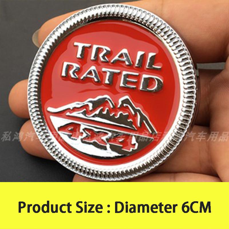 3D Металлический 4X4 Trail Rated Эмблема Логотип Значок Наклейки на Автомобиль Для Jeep Wrangler Patriot Grand Cherokee Стайлинг Автомобиля Автоаксессуары