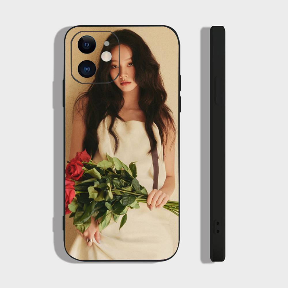 Чехол для телефона корейской певицы и актрисы Ли Хери для IPhone 17 Air 16 15 14 13 Pro Max 11 12 Черный силиконовый чехол