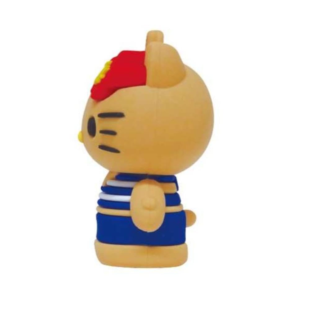 K Company Hello Kitty PVC X W3 X (Suntan Series) Mascot, Blue, KTHI-PM-BL, H4.5 D2.5cm