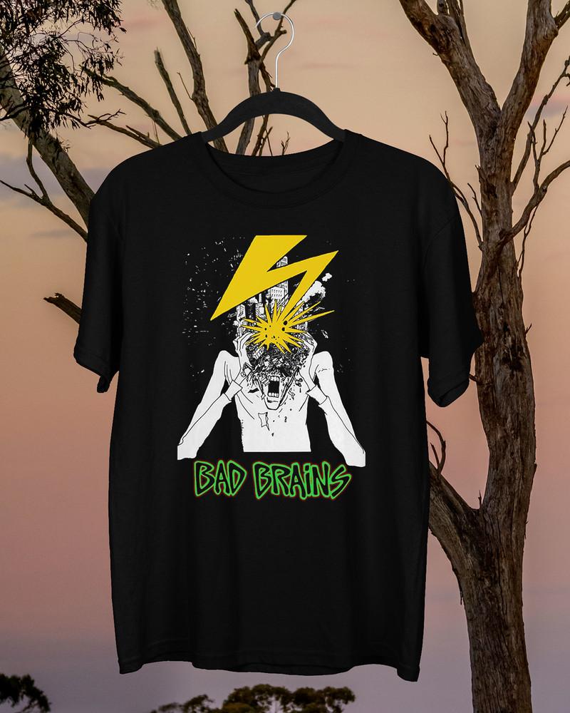 Винтажная футболка BAD BRAINS Banned Classic Black Унисекс S-234XL Унисекс Футболка