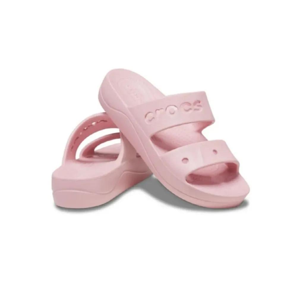 Crocs Baya Platform Sandals Petal Pink Slides 208188-606