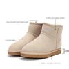 Genuine Leather Women's Snow Boots Suede Cotton Boots Low Calf Low Cotton Shoes Snow Shoes