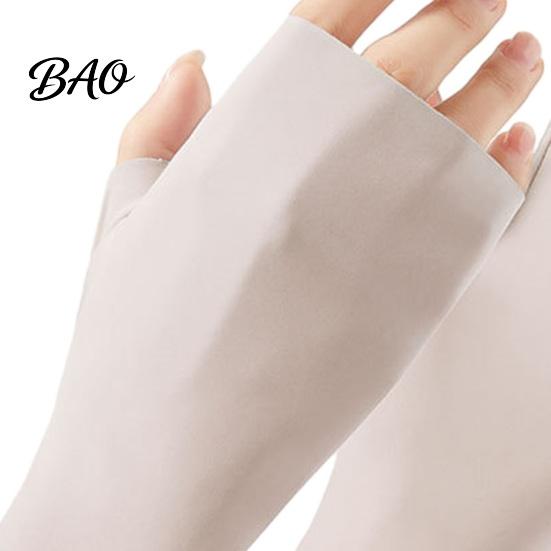 Lightweight UV Gloves Protection Gloves, Ultra Thin Fingerless Sun Ice Silk Cooling Summer for Women Driving Commuting UPF50