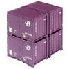 KATO 2-Tier Container 19D, New Paint, 4-Port, 6-Pack, Diorama Supplies, 23-350-A