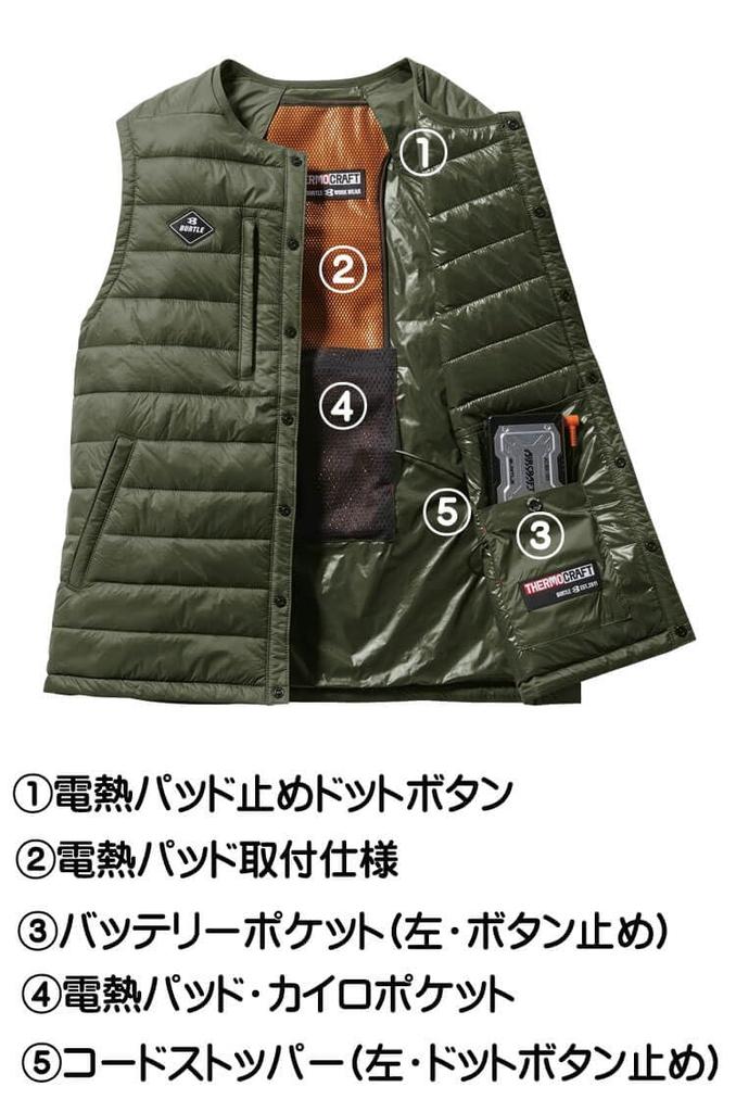 BURTLE Терможилет пуховый с подогревом Thermocraft 3254 THERMOCRAFT XL 35 Черный (Продано отдельно)