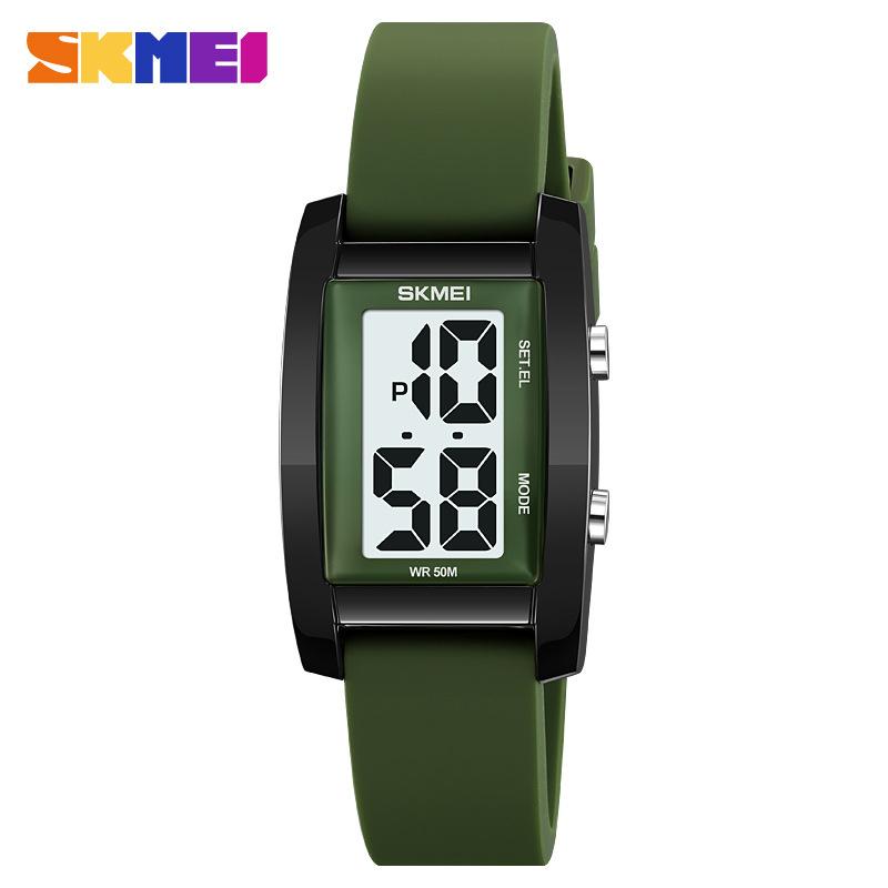 Moment Beauty Fashion Электронные часы Квадратные спортивные часы для студентов, для отдыха, простые водонепроницаемые светящиеся часы