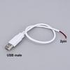 2-контактный 4-контактный 5V USB 2.0 Кабель питания Разъем Мама Папа Зарядка Удлинитель Разъем Провод белый 0.3м 1м
