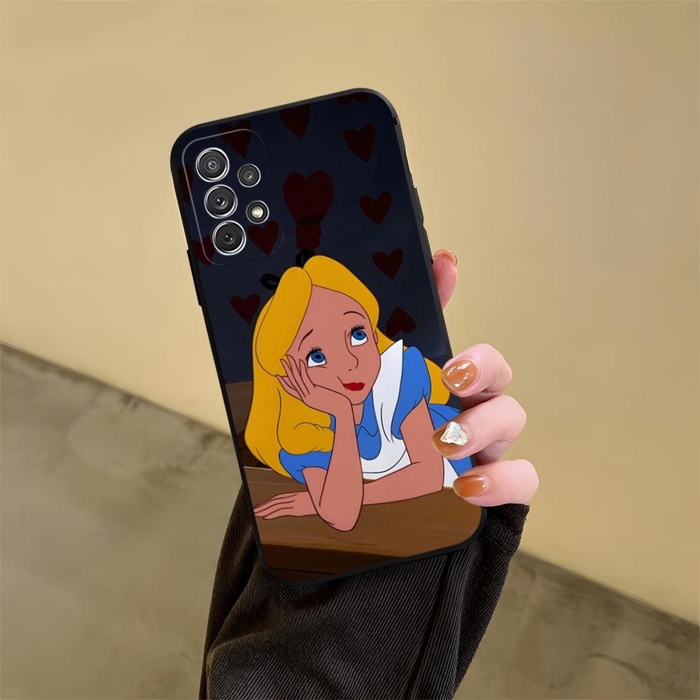 Чехол для телефона "Алиса в Стране чудес" для Samsung Galaxy S23 S24 S20 S21 S22 Ultra Fe Plus M54 A34 A54 A24 A52 A53 Coque