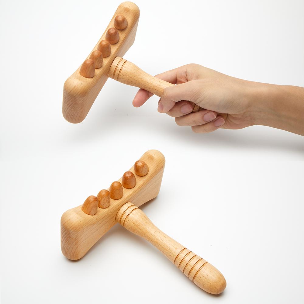 Деревянный массажер для терапии Быстрый антицеллюлитный инструмент Гуа Ша Массажер для глубокой релаксации тканей для тела Ролик для мадеротерапии Красота Здоровье