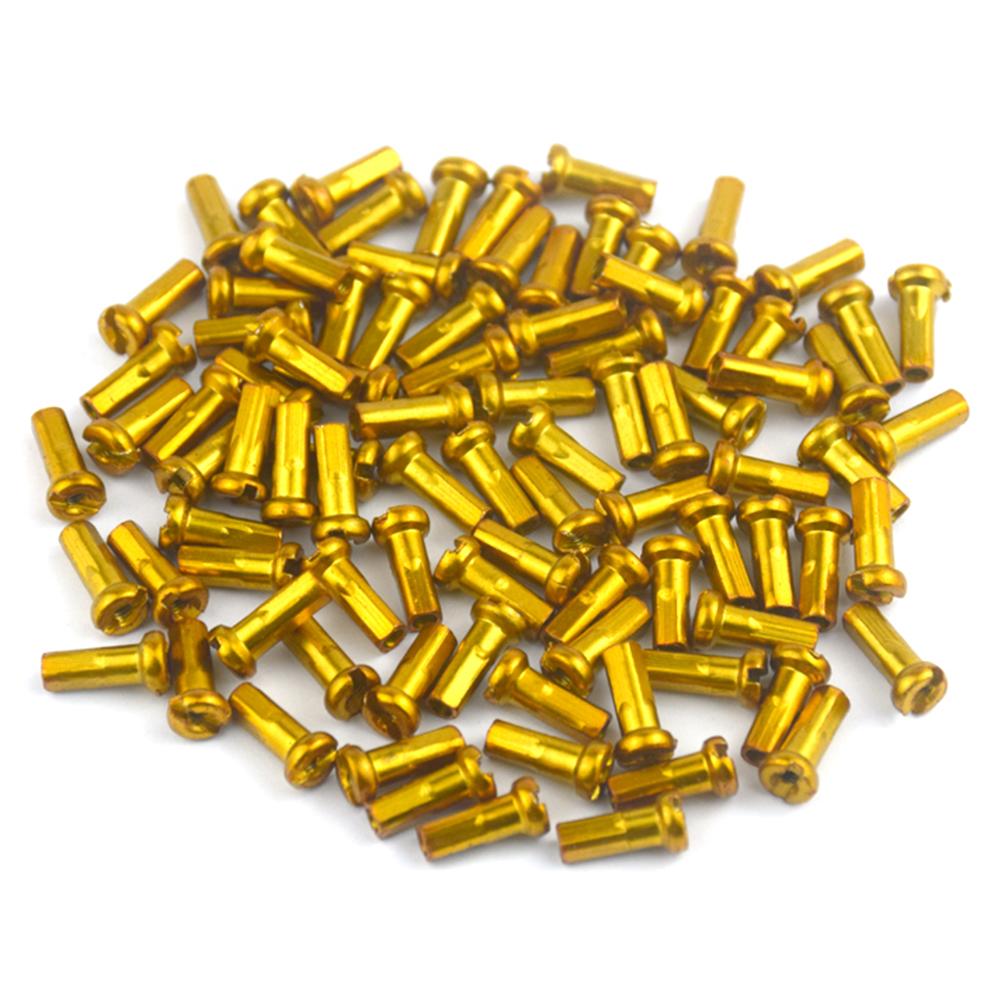 50 шт. Ниппели для спиц колеса MTB Замена Металлические 14G 2 мм Ниппели для спиц Детали для горного шоссейного велосипеда Велосипедные аксессуары