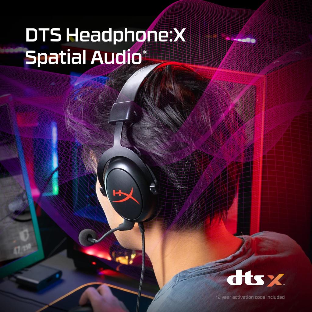 Игровая гарнитура Kingston HyperX Cloud Core Black mini plug USB на оба уха оголовье HX-HSCC-2-BK/WW + 7.1 [3,5 мм + / / тип]