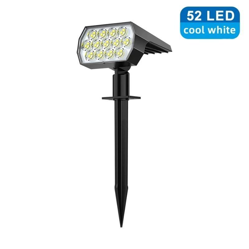 900LM солнечные светильники уличные водонепроницаемые 52LED 3 режима освещения садовый двор точечный светильник на солнечной батарее для наружного ландшафтного декора