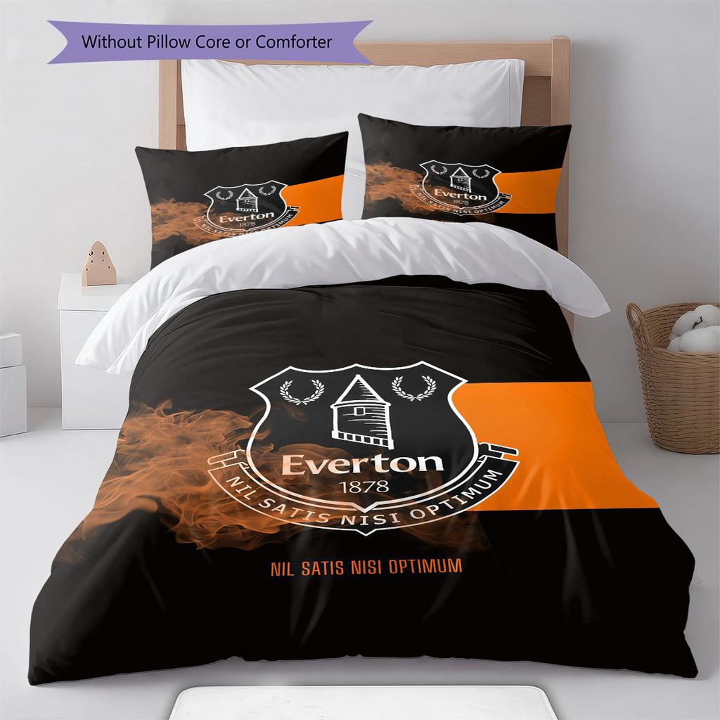 The Toffees logo Bedding Quilt Set Quilt Cover Pillowcase Home Decoration Birthday Gift (1 * duvet cover + 2 * pillowcase, without core)
