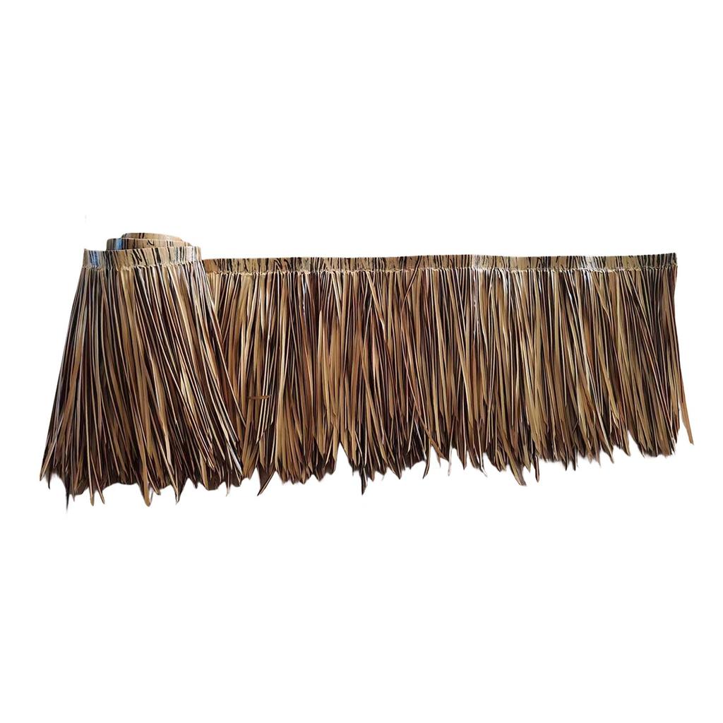 Artificial Straw Roof Thatch 100x50cm Exquisite Workmanship Versatile Accessories PE Synthetic Material Decoration Sturdy