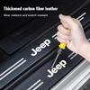 Для Jeep Jeep Автомобильная Пороговая Накладка Анти-Ступенька Углеродное Волокно Защитная Наклейка Для Jeep Renegade Compass Grand Cherokee Wran