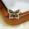 Medieval Vintage Enamel Ribbon Bow Ring Women'S Niche High-End Butterfly Index Finger Ring