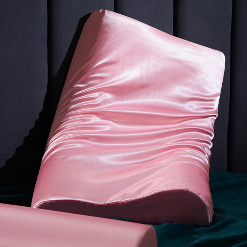 1 Pcs Luxury Satin Pillowcase Solid Color Satin Pillow Cover 30cmx50cm/40cmx60cm Pillowcase