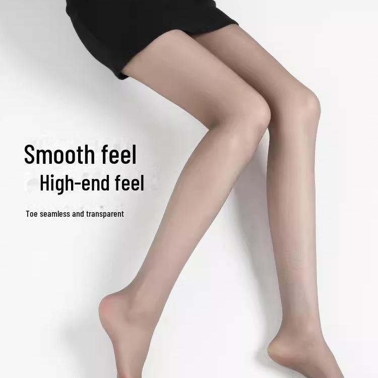 Ультратонкие черные чулки - Высокая прозрачность, Защита от зацепов, Солнцезащитный крем, Эффект голых ног, Воздушная версия колготок