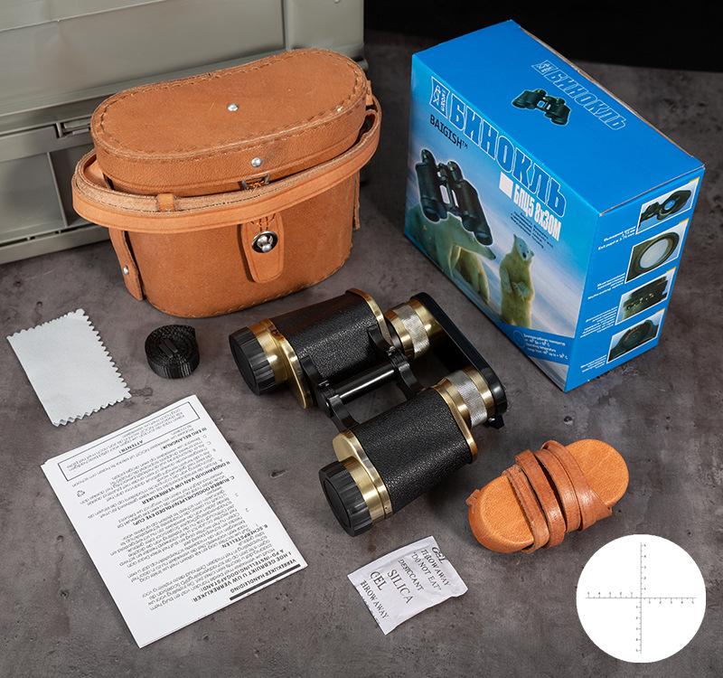 Телескоп из металлической бронзы высокой четкости, военный веерный телескоп, большого увеличения, астрономия, путешествия на открытом воздухе, советский стиль