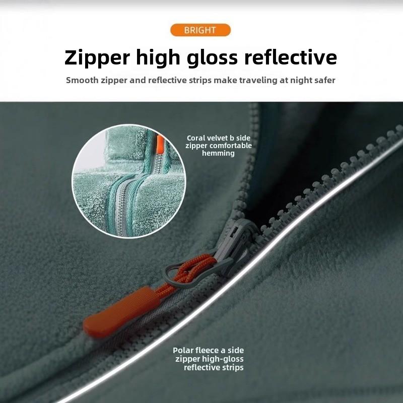 Outdoor Fleece Jacket Polar Fleece Double-sided Wear Thick Coral Fleece Jacket for Women