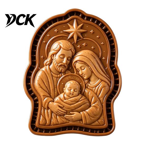Faith Inspired Kitchen Gadgets Christmas Mini Pie Mold, Festive Dough Press And Cookie Holiday Pocket Molds Cutter, Religious Stamp for Seasonal