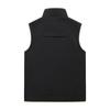 Men's Fleece Multi-pocket Cargo Vest Autumn and Winter New Stand Collar Thickened Outdoor Sports Vest