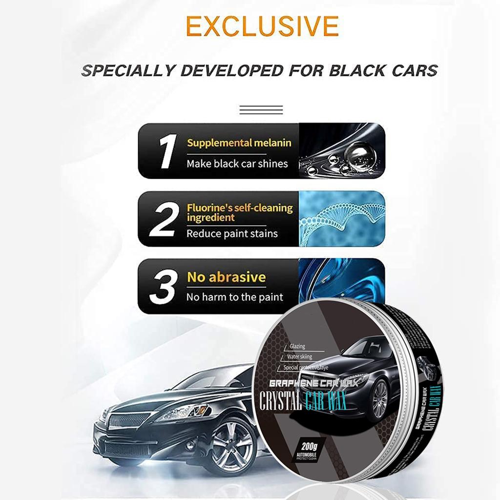 Автомобильный восковой полироль 3-в-1 Керамическое покрытие Полироль Воск Длительная защита Легко наносится Удаляет царапины Окисление Уход за лакокрасочным покрытием автомобиля Защитный воск